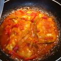 El cooksnap de Cora Vicens cuando hizo Merluza al Chilindrón.