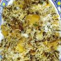 Hinna Faisal's cooksnap of when they made Masoor Biryani😜😜.