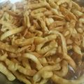 Vrinda Idnani's cooksnap of when they made Namak pare colourful.