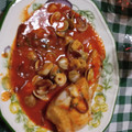El cooksnap de Candi cuando hizo Lomo de Merluza con salsa de pimientos.