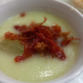 El cooksnap de F Mateo cuando hizo Gazpacho de melón.