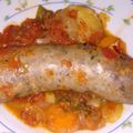 El cooksnap de Natalia Denise cuando hizo Chorizos a la pomarola con papas.