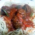 cherrybl0ssom's cooksnap of when they made spicy cheese stuffed meatballs.