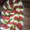 El cooksnap de Yenis cuando hizo Ensalada Caprese con Aguacate.