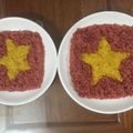 Cooksnap của Nguyễn Hạnh Nhân khi họ làm theo món Xôi cờ Việt Nam