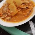 El cooksnap de Maria Jose Gonzalez Garcia cuando hizo Alubias con almejas y gambas en amarillo 🦐🍲.