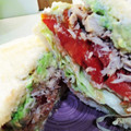 El cooksnap de Marta Pérez cuando hizo Sándwich de atún, aguacate y pimiento de piquillo.