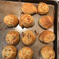 Sara Peneton 's cooksnap of when they made Bacon Jalepeno Popper Pinwheels.