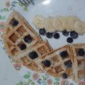 El cooksnap de Esther Soto cuando hizo Waffles con chispas de chocolate.