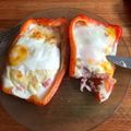 El cooksnap de natalia cuando hizo Morrón rojo relleno.