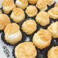Cooksnap CTIE BAKERYS semasa beliau membuat PASTRI CREAM PUFF - GERENTI JADI.
