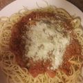 El cooksnap de Alexandra Marquez de Grellys cuando hizo Espagueti con atún de lata.