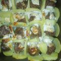 El cooksnap de Yacki Moreno cuando hizo Albóndigas con papas gratinadas.