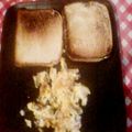El cooksnap de Michell castro cuando hizo Claras de huevo y pan tostado.