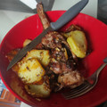 El cooksnap de Lorena Ramos cuando hizo Conejo al ajillo.