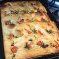 El cooksnap de Alicia Yunis cuando hizo Focaccia.