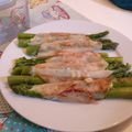 El cooksnap de Sandra C. cuando hizo Espárragos trigueros con jamón York y queso.