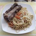 El cooksnap de Teresita Feliz cuando hizo Guiso de cola de buey.