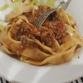 El cooksnap de Mariana cuando hizo Fideos caseros al huevo.