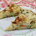 El cooksnap de Nirvana Oviedo cuando hizo Tortilla de papas con zapallitos.