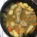 El cooksnap de Alexis ureña cuando hizo Sopa Casera panameña.