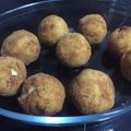 El cooksnap de noelia cuando hizo Bolitas de patata, rellenas de queso, receta para niños.