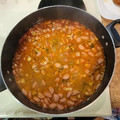 El cooksnap de Martha Noyola cuando hizo Frijoles Charros.
