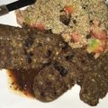 El cooksnap de Mariana Slavik cuando hizo Chorizo vegano.