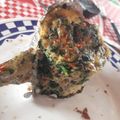 El cooksnap de Mati Pioli cuando hizo Muffins keto de espinaca y atún.