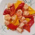 小燕 的 甜椒蒜香炒蝦子 cooksnap