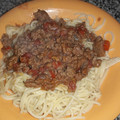 El cooksnap de Maria Del Carmen Jorge cuando hizo Fideos con salsa bolognesa.