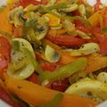 El cooksnap de Camilo Restrepo cuando hizo Champiñones salteados con verduras.