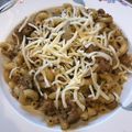 Crock Pot Girl 🤡's cooksnap of when they made Philly cheesesteak pasta.