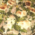 El cooksnap de Magali Cantero cuando hizo Tarta con masa de zapallo, relleno con brócoli, pollo y queso.