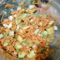 El cooksnap de Fanny Clavijo cuando hizo Ensalada de Aguacate, Zanahoria y Pepino Cohombro.