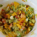 El cooksnap de Zaira cuando hizo Ensalada de aguacate con langostinos y miel de caña 🥑🍤🍯.