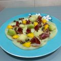 El cooksnap de Ana Muñoz cuando hizo Carpacho de melón.