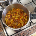 El cooksnap de Alberto García Barrero cuando hizo Guisado de ternera con patatas en olla express.