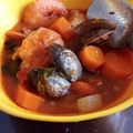 El cooksnap de Yael Amneris Vieyra Jaime cuando hizo Caldo de pescado con camarones.