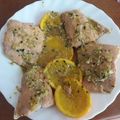 El cooksnap de Oscar Martin Carmona cuando hizo Salmón salvaje a la naranja.