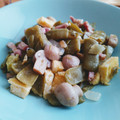 El cooksnap de Menci está cocinando cuando hizo Salteado de judías verdes.