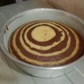 El cooksnap de Mariela Zufriategui cuando hizo Torta cebra.