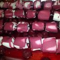 Ashley's cooksnap of when they made Severed Meaty Spinal Cord - Halloween cranberry marshmallows.