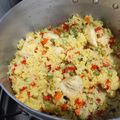 El cooksnap de Cinthia Vallejos cuando hizo Arroz con pollo.