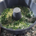 El cooksnap de Andrea Gorosito cuando hizo Budín de espinaca.