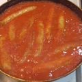 El cooksnap de LaIona Fonte cuando hizo Salchichas con tomate.