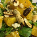 El cooksnap de Greta Berrocal cuando hizo Ensalada tibia de naranjas con almendras.