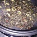 El cooksnap de Bego cuando hizo Arroz negro con calamares.