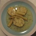 El cooksnap de Blanca G cuando hizo Merluza en salsa verde con espárragos, almejas y huevo duro.