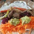 El cooksnap de Raul Navarro cuando hizo Wrap Integral veggie.